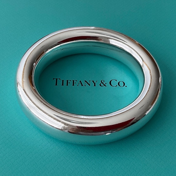 TIFFANY & CO. Vintage Peretti Sterling Silver (925) Doughnut Bangle